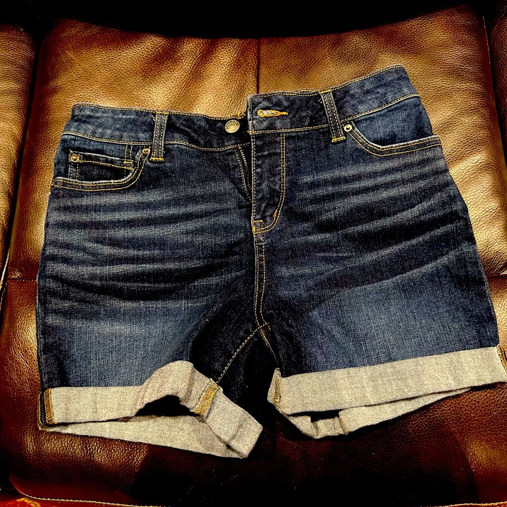 Dark Denim Shorts